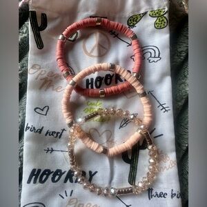 Three Bird Nest Set of 3 Bracelets